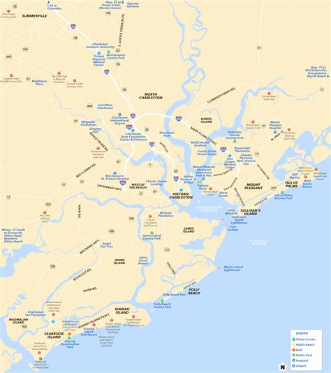 charleston sc golf courses map.